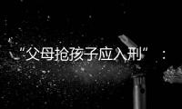“父母抢孩子应入刑”：一份反家暴报告的呼吁