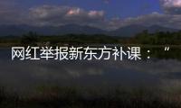 网红举报新东方补课：“我会火力全开�，我会出钱让更多人去干”