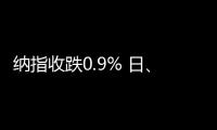 纳指收跌0.9% 日、韩公司股票走低