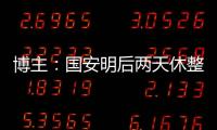 博主
：国安明后两天休整，下周一恢复训练备战京沪大战