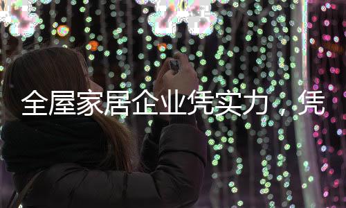 全屋家居企业间的力凭竞争