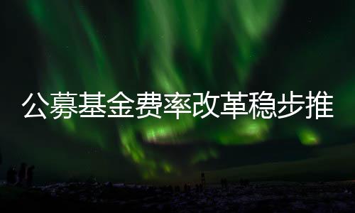 分阶段推进费率改革