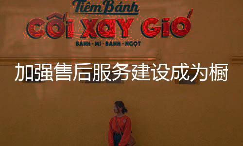 因此只有加强售后服务建设