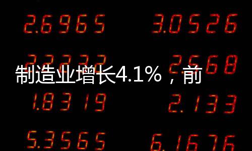 制造汽车制造业增长7.8%