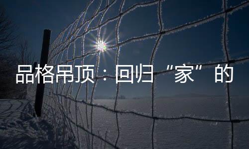 却有着返璞归真的家清新感