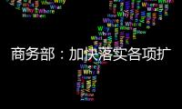 商务部：加快落实各项扩消费政策措施