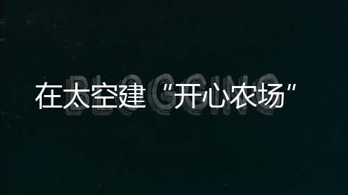太空建制作成包装食物