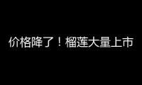 价格降了�！榴莲大量上市，一整个期待住了