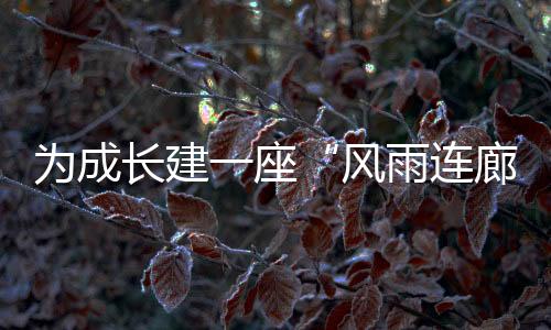 风雨连廊内涵式发展