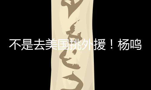 美国的外援可以放心来了