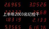 上半年2003名纪检干部被处分	，厅局级95人丨时政周报