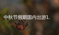 中秋节假期国内出游1.07亿人次
，总花费510.47亿元