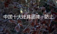 中国十大灶具品牌
：防止雷同 坚持原创设计