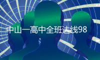 中山一高中全班达线985	，平均664.6分