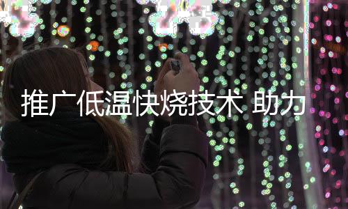 低温快烧方法除了节能外