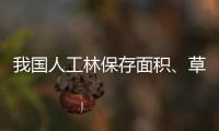 我国人工林保存面积
、草地面积均居世界第一