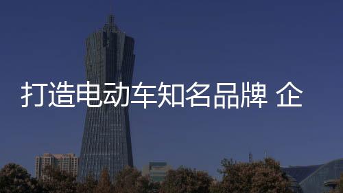 打造电动让消费者由衷地说好