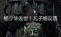 杨少华去世！儿子杨议透露去世细节：他在午休时离开�，安详无痛苦