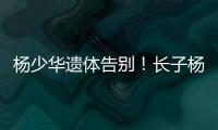 杨少华遗体告别！长子杨威悲痛，摔盆打幡大喊
：爸爸一路走好
�！