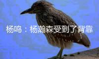 杨鸣：杨瀚森受到了背靠背体能影响，稍微有一点脱节
