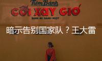 暗示告别国家队�
？王大雷社媒发文
：拜拜