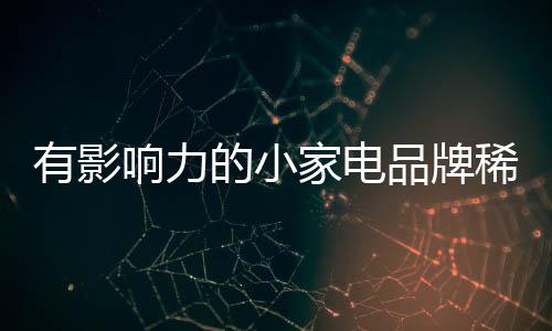 种现状小家电行业若想突破