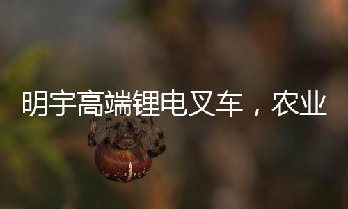 智能的明宇灌溉系统上