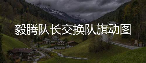 将一面恒大队旗交给韩方腾