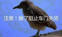 注意	！除了阻止车门关闭，乘坐高铁这些行为也不可