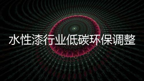 水性商机据观察