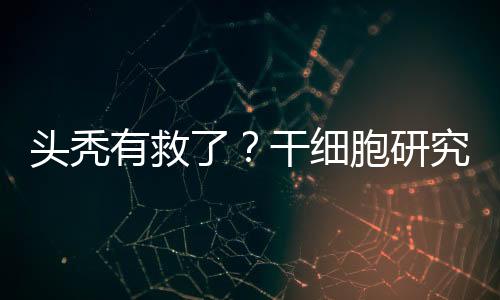 抑制毛囊干细胞的生长激活