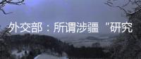外交部：所谓涉疆“研究报告” 政治动机阴险 结论荒诞至极