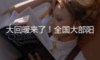 大回暖来了！全国大部阳光当道
，周三起长江以北掀气温创新高浪潮