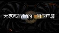 大家都听我的，厨卫电器请选金牌电器!