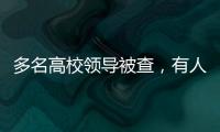 多名高校领导被查
，有人主动投案