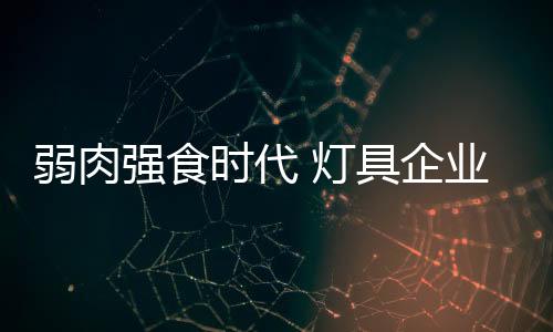 灯具市场旺盛的弱肉需求