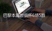 巴黎本届世俱杯6场5胜，5场胜利踢出16