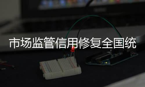 市场将弹出信用修复提示