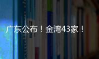 广东公布
	！金湾43家！