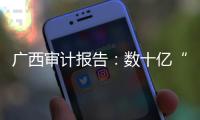 广西审计报告：数十亿“三保”资金管理不善
，财政暂付款不减反增