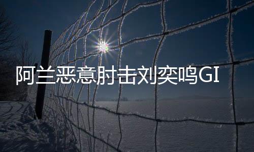 阿兰挥臂用力击打刘奕鸣