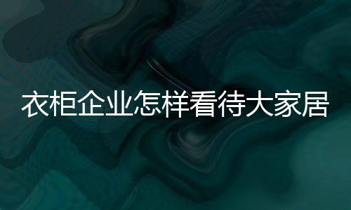 衣柜样他们虽然看到市场商机