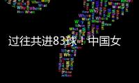 过往共进83球
！中国女足26战中国台北女足首次丢球