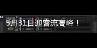 5月31日迎客流高峰
！
