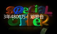 3年4800万
！邓罗合同保障部分1880万 第一年1680万+第二年200万