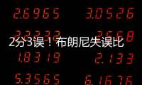 2分3误！布朗尼失误比得分多！空篮脱手，抛投三不沾	，全程五大囧