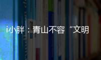 i小胖：青山不容“文明之垢”